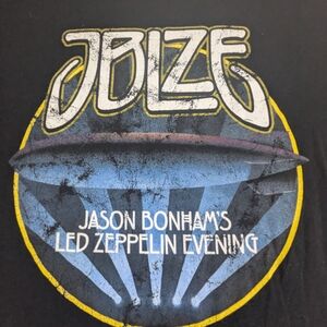 Jason Bonham's JBLZE Led Zeppelin Evening Concert Tee Cities/States On Back XL